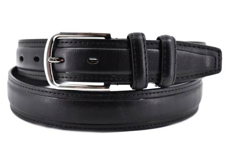 Kožený opasek - černá /115
