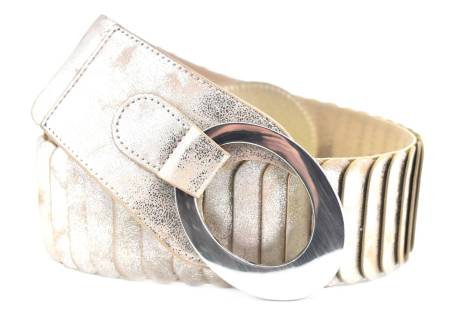 Dámský široký jednobarevný elastický opasek