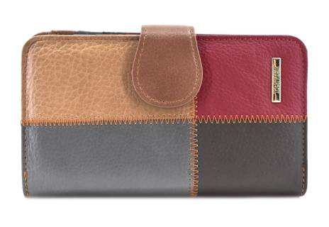 Dámská kožená peněženka z pravé kůže - vícebarevná