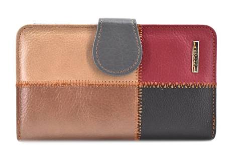 Dámská kožená peněženka z pravé kůže - vícebarevná