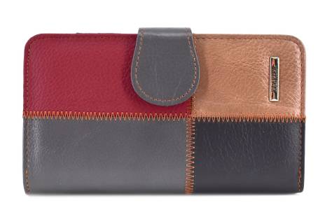 Dámská kožená peněženka z pravé kůže - vícebarevná