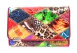 Luxusní dámská kožená peněženka - vícebarevná