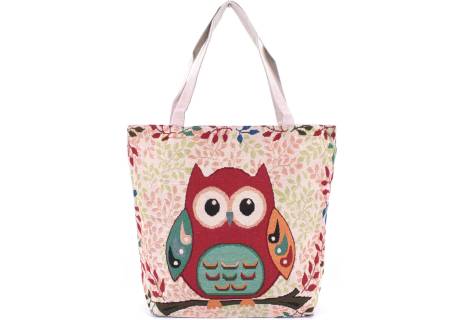 Kabelka/ taška s potiskem - sova