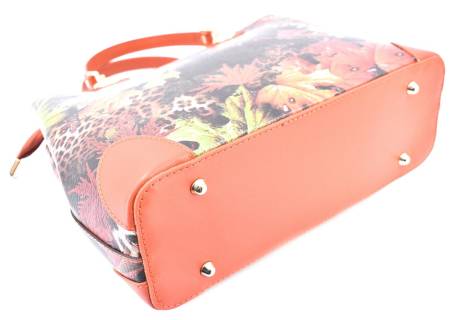 Dámská kožená kabelka s barevným vzorem Arteddy