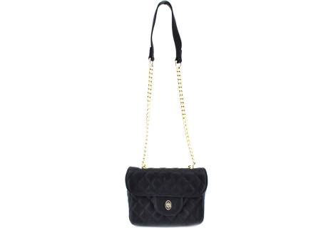 Moderní malá dámská kabelka crossbody-černá