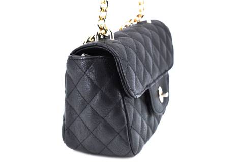 Moderní malá dámská kabelka crossbody-černá