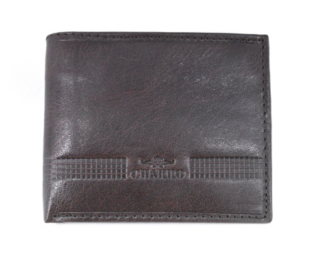 Pánská kožená peněženka Charro - tmavě hnědá