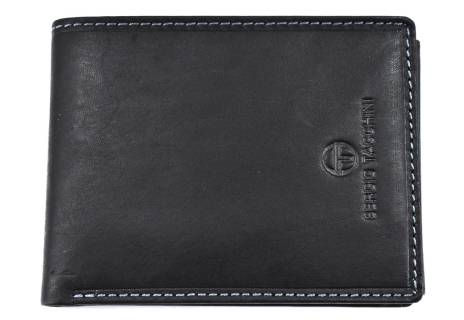 Pánská kožená peněženka Sergio Tacchini - černá