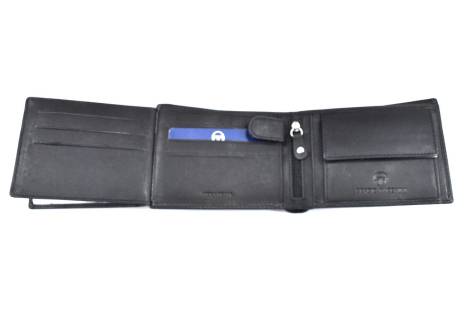 Pánská kožená peněženka Sergio Tacchini - černá