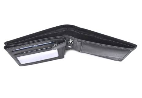 Pánská kožená peněženka Sergio Tacchini - černá