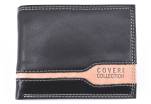 Pánská kožená peněženka Coveri - černá