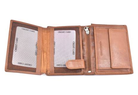 Pánská kožená peněženka Arteddy - hnědá