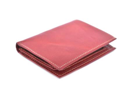 Kožená dokladovka - červená