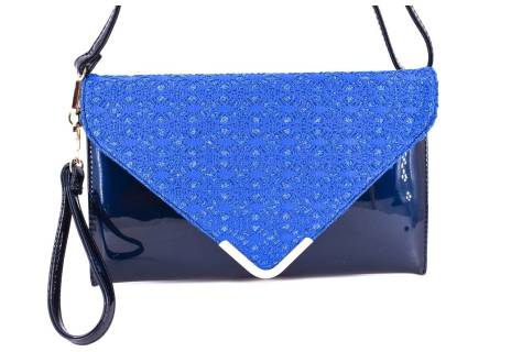 Dámská kabelka psaníčko - modrá