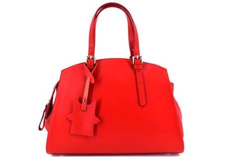 Dámská kožená kabelka Arteddy - červená