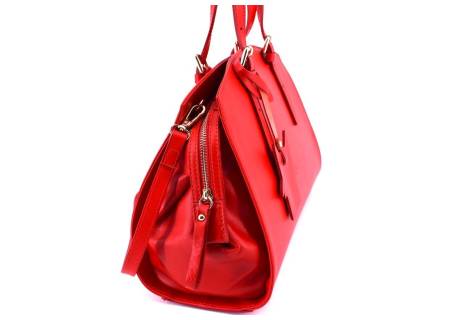 Dámská kožená kabelka Arteddy - červená
