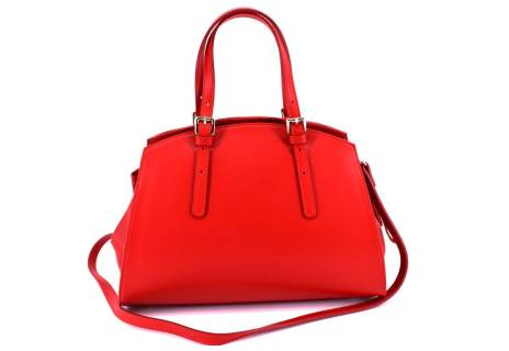 Dámská kožená kabelka Arteddy - červená