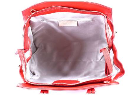 Dámská kožená kabelka Arteddy - červená