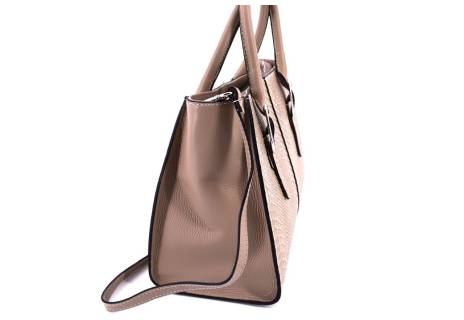 Dámská kožená kabelka Arteddy -  béžová