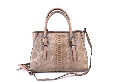 Dámská kožená kabelka Arteddy -  béžová