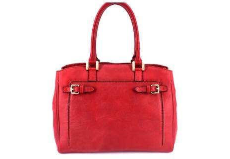 Dámská kožená kabelka Arteddy - červená