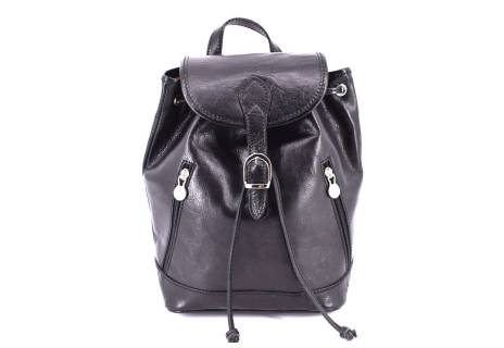 Dámský kožený batoh Arteddy - černý