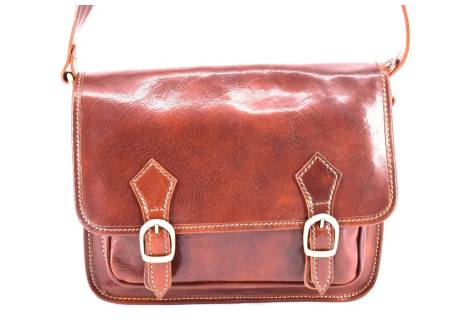 Pánská kožená taška Arteddy - hnědá