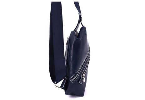 Pánská kožená crossbody Arteddy - modrá