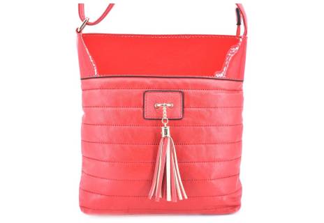 Dámská kabelka crossbody - červená
