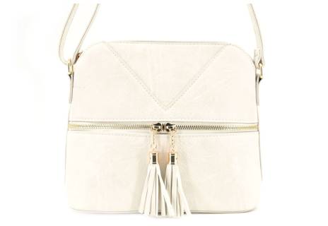 Dámská kabelka crossbody - krémová