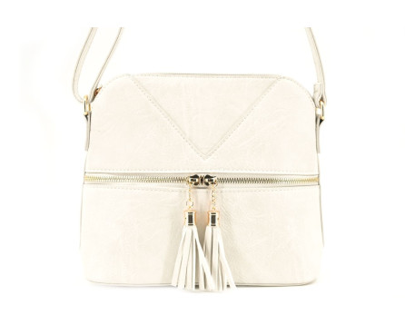 Dámská kabelka crossbody - krémová