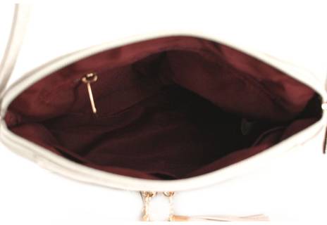 Dámská kabelka crossbody - krémová