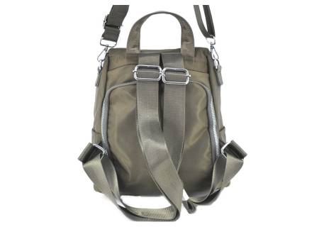Moderní dámský/dívčí batoh a kabelka - zelená