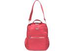 Moderní dámský/dívčí batoh a kabelka - červená