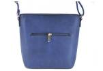 Dámská kabelka crossbody - tmavě modrá/bílá