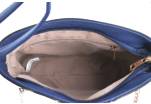 Dámská kabelka crossbody - tmavě modrá/bílá