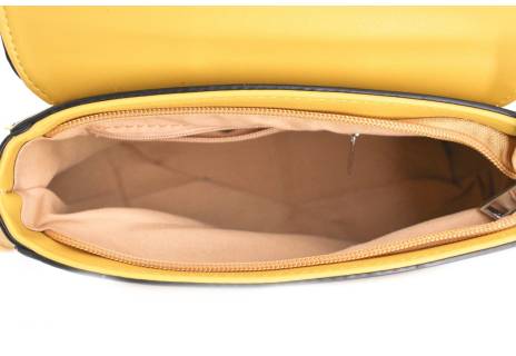 Dámská kabelka crossbody - hořčicová