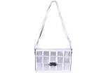 Dámská kabelka crossbody - stříbrná