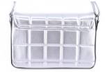 Dámská kabelka crossbody - stříbrná