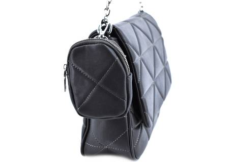 Dámská kabelka crossbody - tmavě šedá