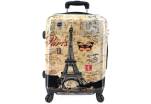 Cestovní kufr skořepinový (PC) na čtyřech kolečkách - Motýlí věž (L) 90l