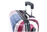 Cestovní kufr skořepinový (PC) na čtyřech kolečkách - vlajka USA (M) 60l