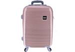 Cestovní palubní kufr skořepinový - světle růžová (S) 40l