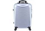 Cestovní palubní kufr skořepinový - stříbrná (S) 40l