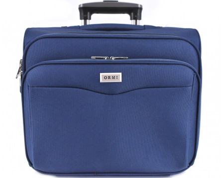 Pilotní textilní kufr tmavě modrá