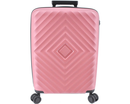 Cestovní kufr skořepinový PP - (L) 90l starorůžová