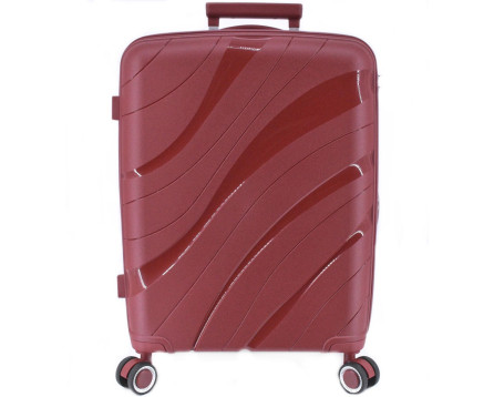 Cestovní palubní kufr skořepinový PP - (S) 40l vínová