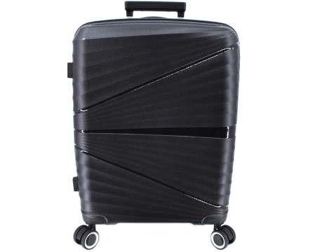 Cestovní kufr skořepinový PP - (L) 90l černá