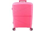 Cestovní kufr skořepinový PP - (L) 90l růžová