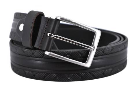 Kožený opasek - tmavě hnědá